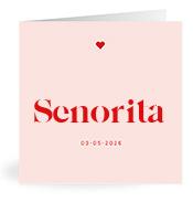 Geboortekaartje naam Senorita m3