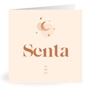 Geboortekaartje naam Senta m1