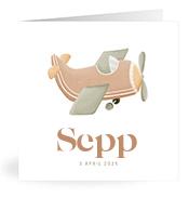 Geboortekaartje naam Sepp j1