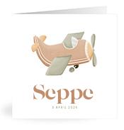 Geboortekaartje naam Seppe j1