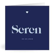 Geboortekaartje naam Seren j3