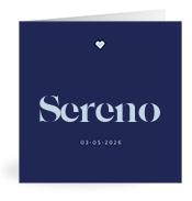 Geboortekaartje naam Sereno j3