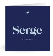 Geboortekaartje naam Serge j3
