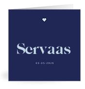 Geboortekaartje naam Servaas j3
