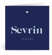 Geboortekaartje naam Sevrin j3