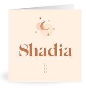 Geboortekaartje naam Shadia m1