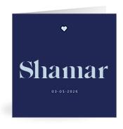 Geboortekaartje naam Shamar j3