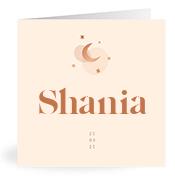 Geboortekaartje naam Shania m1