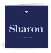 Geboortekaartje naam Sharon j3