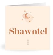 Geboortekaartje naam Shawntel m1