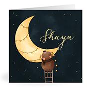 Geboortekaartje naam Shaya u1