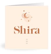 Geboortekaartje naam Shira m1