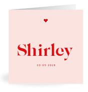 Geboortekaartje naam Shirley m3