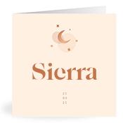 Geboortekaartje naam Sierra m1