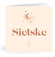Geboortekaartje naam Sietske m1