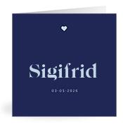 Geboortekaartje naam Sigifrid j3