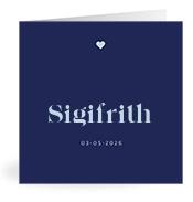 Geboortekaartje naam Sigifrith j3