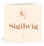 Geboortekaartje naam Sigilwig m1
