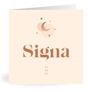 Geboortekaartje naam Signa m1