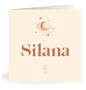 Geboortekaartje naam Silana m1