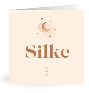 Geboortekaartje naam Silke m1
