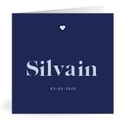 Geboortekaartje naam Silvain j3