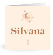 Geboortekaartje naam Silvana m1