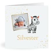 Geboortekaartje naam Silvester j2