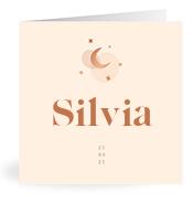 Geboortekaartje naam Silvia m1