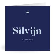 Geboortekaartje naam Silvijn j3