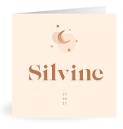 Geboortekaartje naam Silvine m1