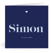 Geboortekaartje naam Simon j3