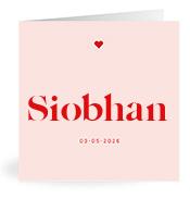 Geboortekaartje naam Siobhan m3