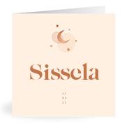 Geboortekaartje naam Sissela m1
