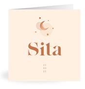 Geboortekaartje naam Sita m1