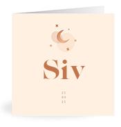Geboortekaartje naam Siv m1
