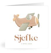 Geboortekaartje naam Sjefke j1