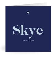 Geboortekaartje naam Skye j3