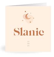 Geboortekaartje naam Slanie m1