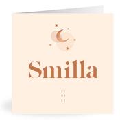 Geboortekaartje naam Smilla m1