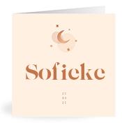 Geboortekaartje naam Sofieke m1