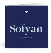 Geboortekaartje naam Sofyan j3