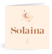 Geboortekaartje naam Solaina m1