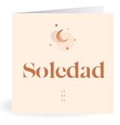 Geboortekaartje naam Soledad m1