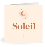 Geboortekaartje naam Soleil m1