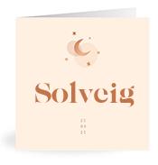 Geboortekaartje naam Solveig m1