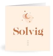 Geboortekaartje naam Solvig m1