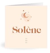 Geboortekaartje naam Solène m1