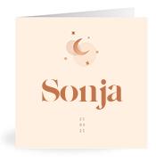 Geboortekaartje naam Sonja m1