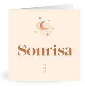 Geboortekaartje naam Sonrisa m1